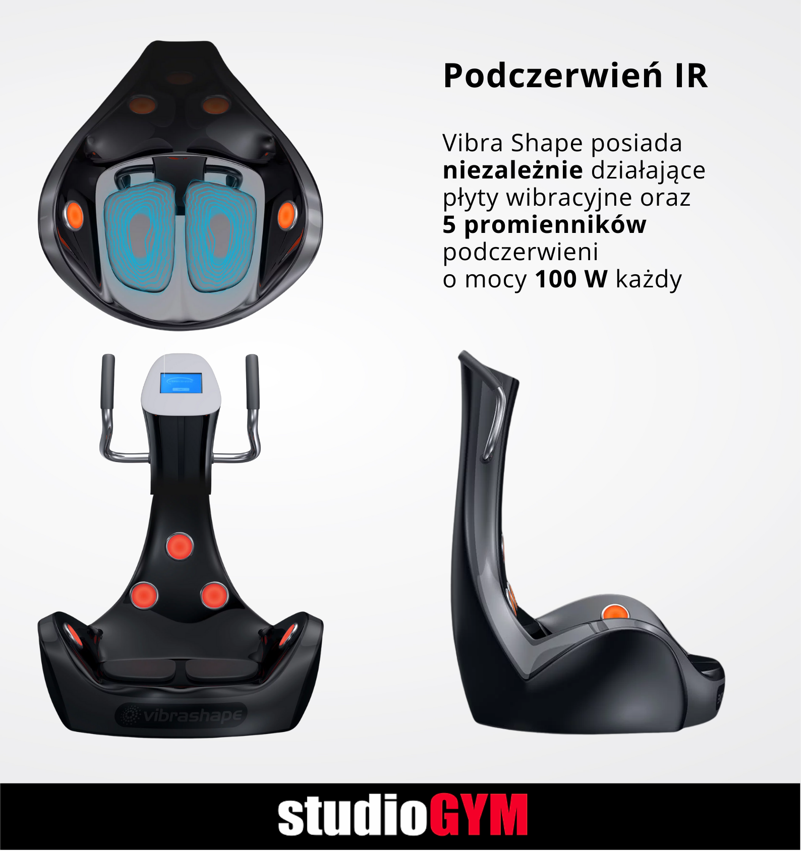 StudioGYM Vibra Activ| Szczecin Police | Platforma Wibracyjna Fit Studio Figura Smukła Sylwetka Cellulit | Fitness klub Vacu Bieżnia Podciśnienie Podczerwień | Siłownia Solarium Sauna Odchudzanie Opalanie Spa Wellness